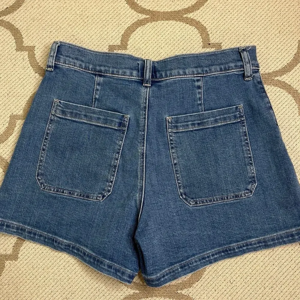 J. Crew Sailor denim short, 4” inseam, size 27, MSRP $98, 
Cg691 - Picture 3 of 11